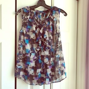 Banana Republic Button Down Sleeveless Blouse